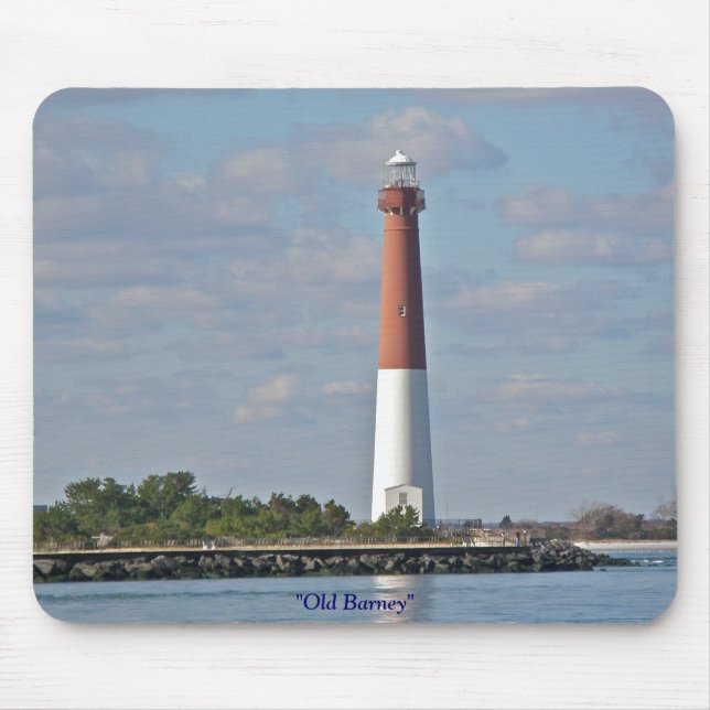 "Old Barney" Barnegat Lighthouse LBI NJ Mousepad (Vorne)