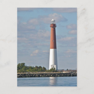"Old Barney" Barnegat Lighthouse LBI NJ Postkarte