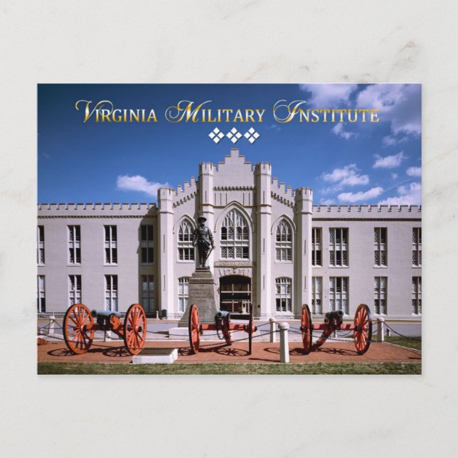 Old Barracks (Stonewall Jackson Arch), VMI Postkarte (Vorderseite)
