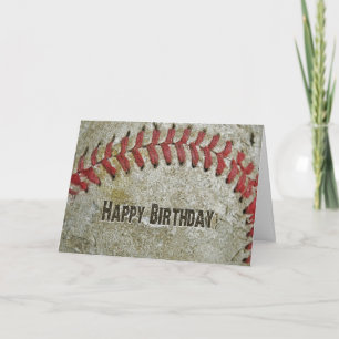 Old Baseball Birthday Card Karte