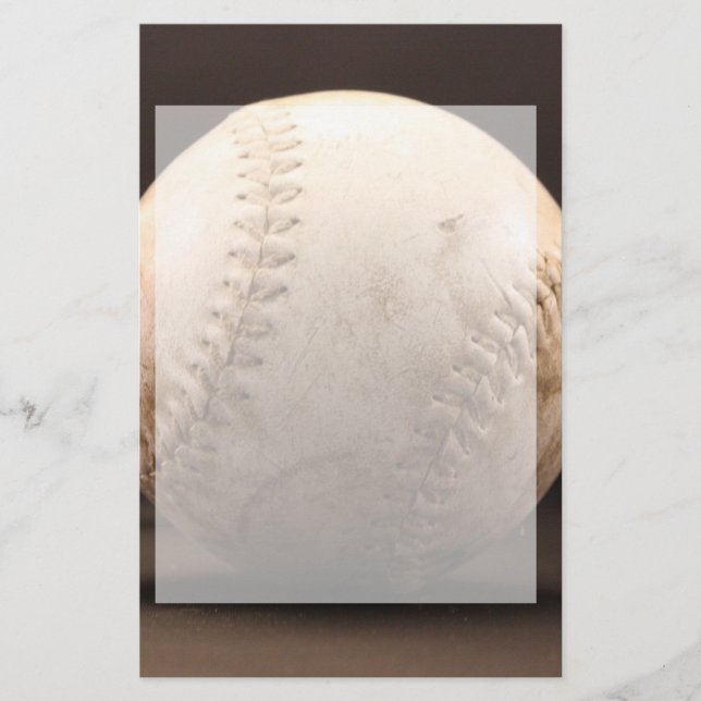 Old Baseball Briefpapier (Vorderseite)