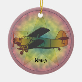 Old Beauty Airplane-Ornament Keramik Ornament