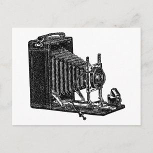 Old Bellows Camera - Vintage Illustration Postkarte