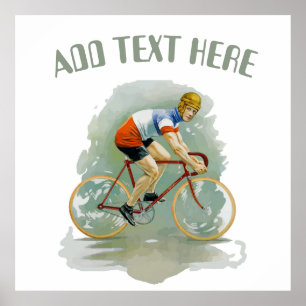 Old Bicycle, add text Poster