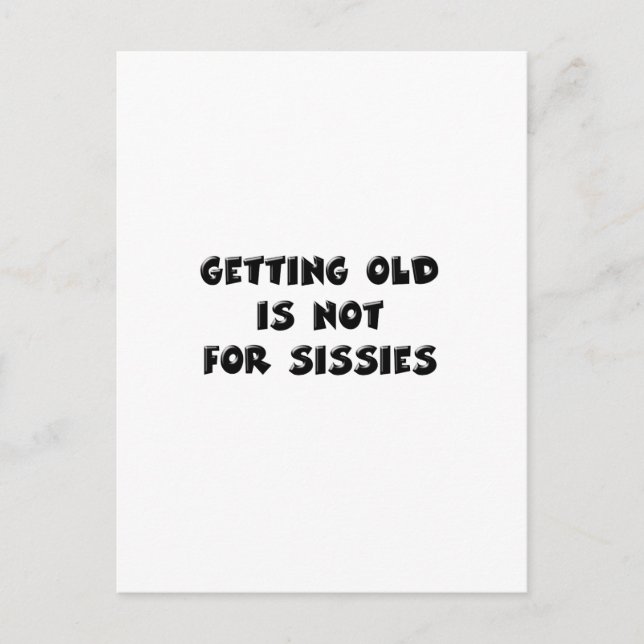 Old Birthday Postkarte (Vorderseite)