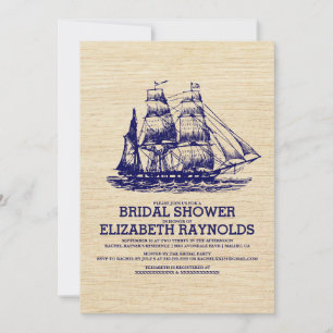 Old Boat Bridal Dusche Einladungen