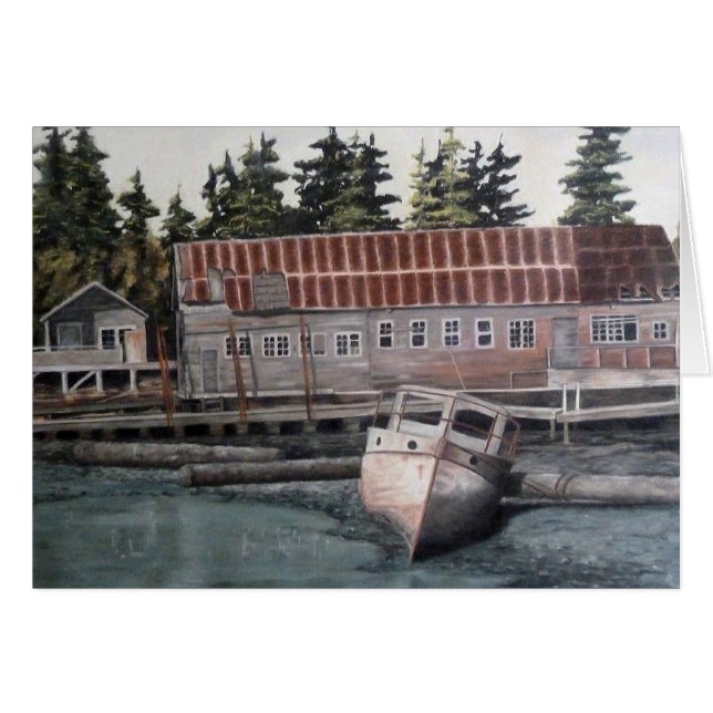 Old Boat House & Fishing Boat (Vorderseite (Horizontal))