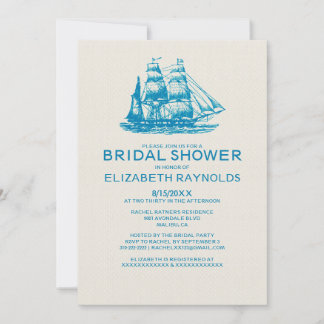 Old Boats Bridal Dusche Einladungen