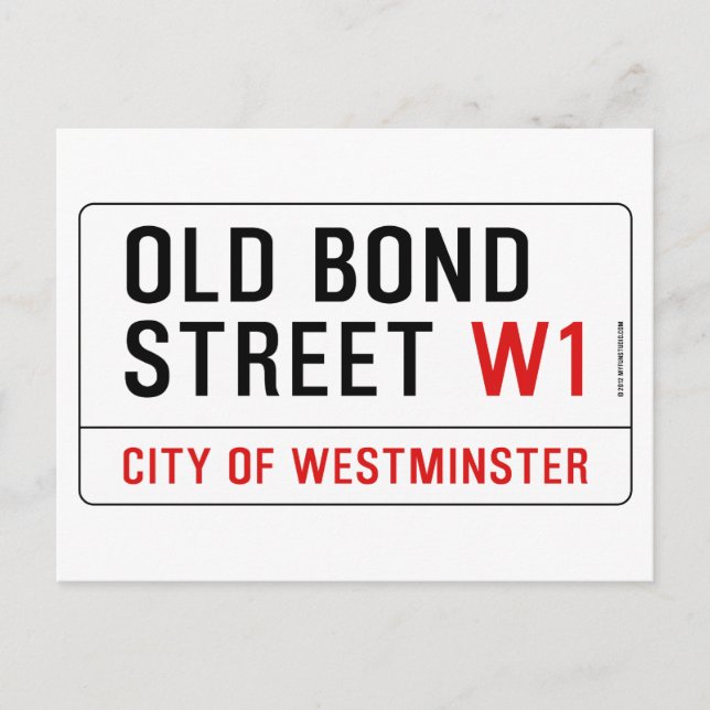 Old Bond Street Postkarte (Vorderseite)