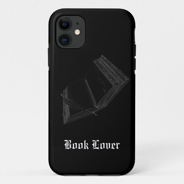 Old Book & Feather Pen Book Lover Phone Case (Rückseite)