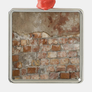 Old Brick Wall Silbernes Ornament