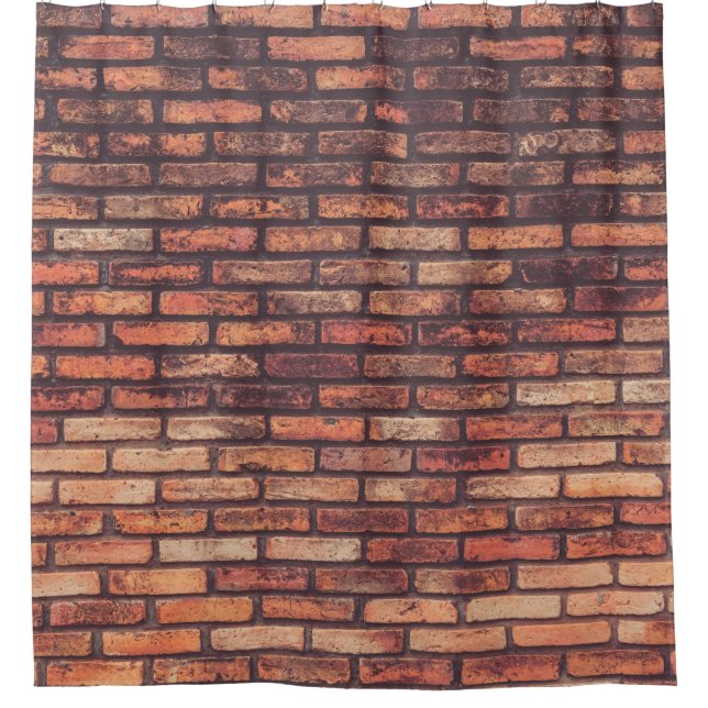 old brick wall texture backgroundbackground,hipste duschvorhang (Vorderseite)
