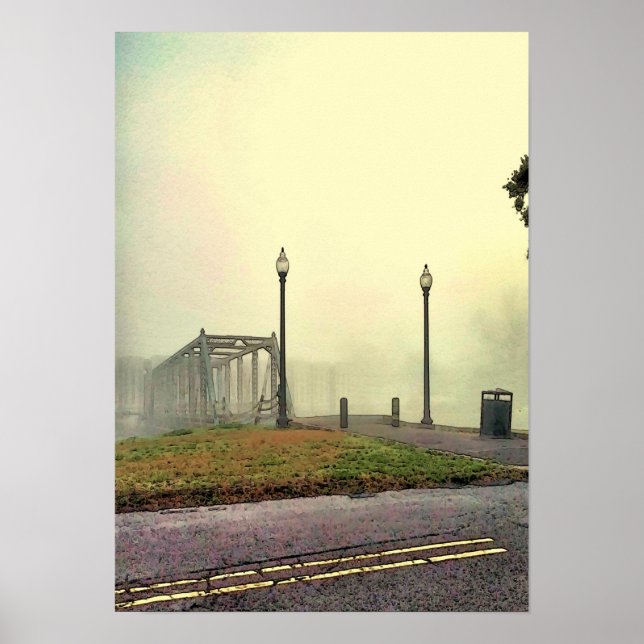 Old Bridge on Bayou St John Poster (Vorne)