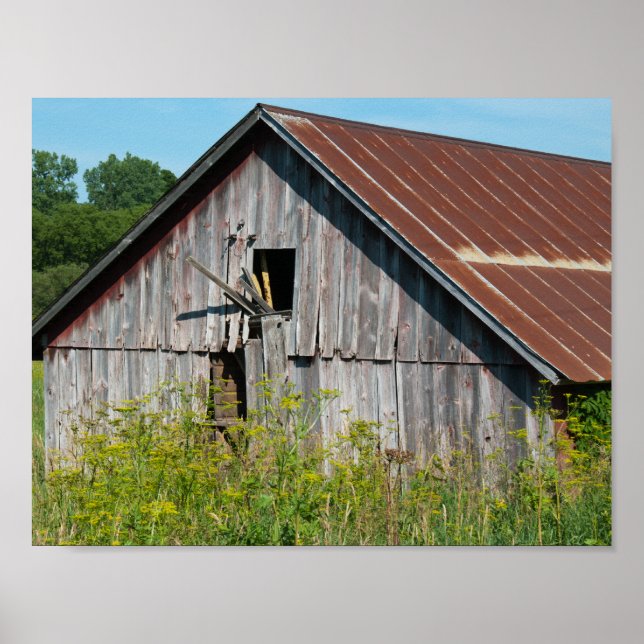 Old Broken Barn Poster (Vorne)