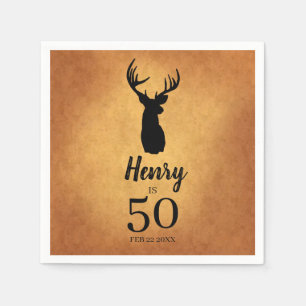 Old Buck 50. Geburtstagsparty Napkins Serviette