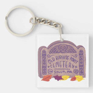Old Burial Point Salem Friedhof Schlüsselanhänger