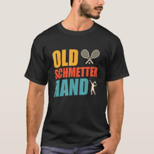 Old Butterfly Hand Tennis Großpa Tennis Daddy Zehn T-Shirt