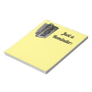 Old Camera Notepad Notizblock
