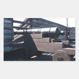 Old Cannon Rechteckiger Aufkleber