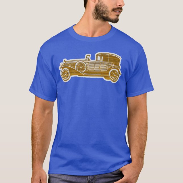 Old Car Model girl T-Shirt (Vorderseite)