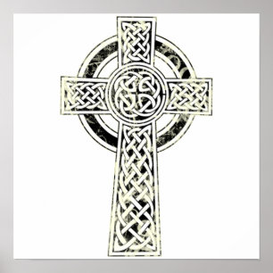 Old Celtic Cross Poster