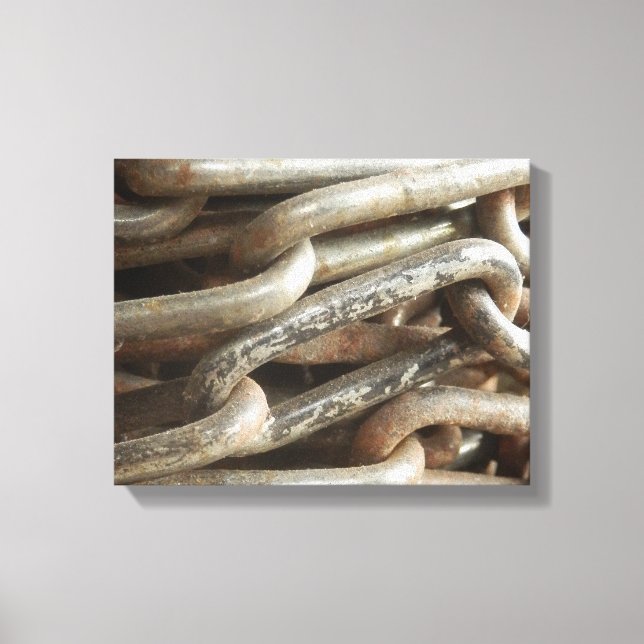 Old Chain Canvas Print Leinwanddruck (Vorderseite)