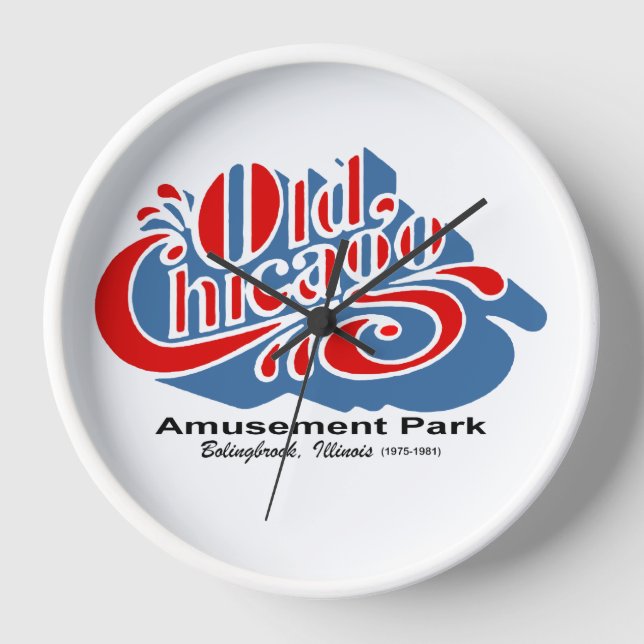 Old Chicago Amusement Park, Bolingbrook, Illinois Uhr (Vorderseite)