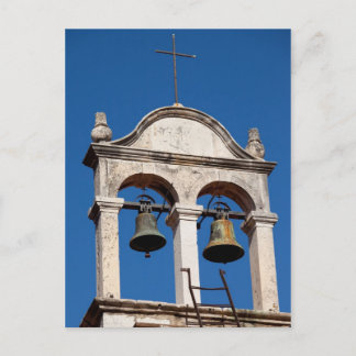 Old Church Twin Bells Postkarte