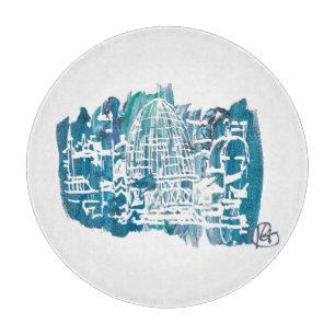 Old City Studio Art Challah Cutting Board Schneidebrett