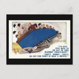 Old Comic Postcard - Char-a-banc Postkarte