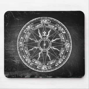 Old Compass Rose (B&W) Mousepad