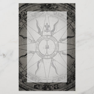 Old Compass Rose Briefpapier