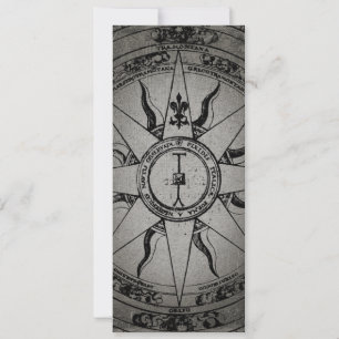 Old Compass Rose Einladung