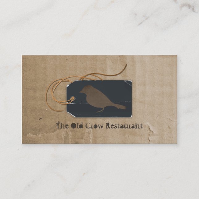 Old Crow Business Cards Visitenkarte (Vorderseite)