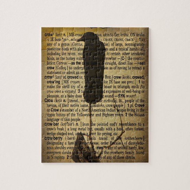 Old Crow Collage  Puzzle (Vertikal)