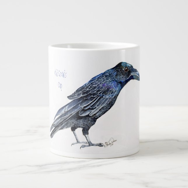 Old Crow-Cup, Raven-Bild Jumbo-Tasse (Vorderseite)