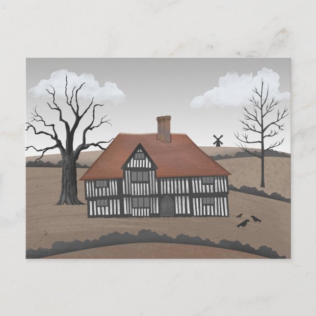 Old Crow Manor Postkarte (Vorderseite)