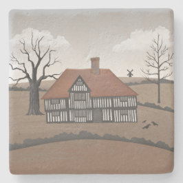 Old Crow Manor Steinuntersetzer