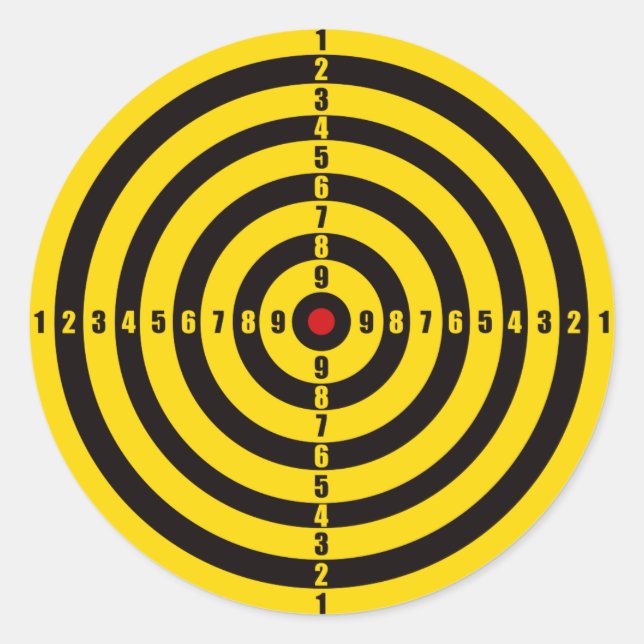 Old_Dart_Board Runder Aufkleber (Vorderseite)
