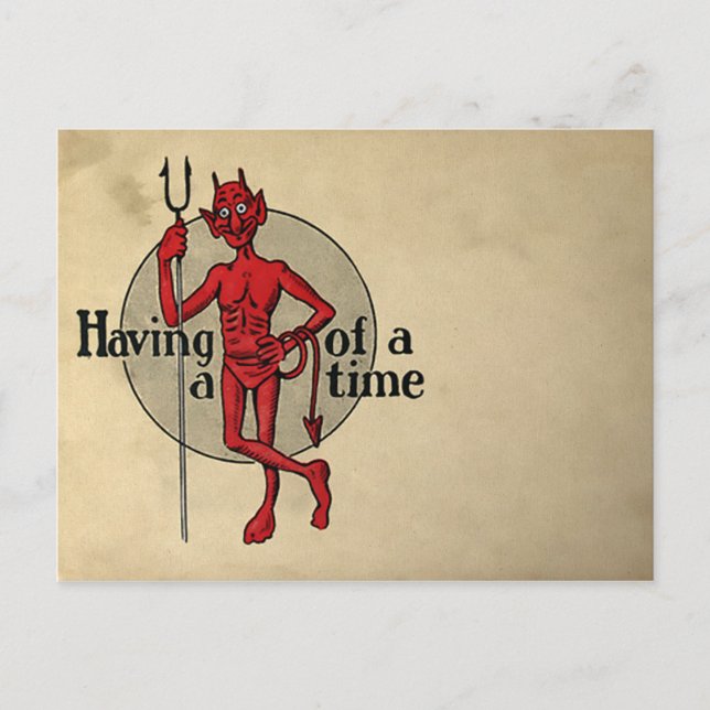 Old Devil Postcard Postkarte (Vorderseite)