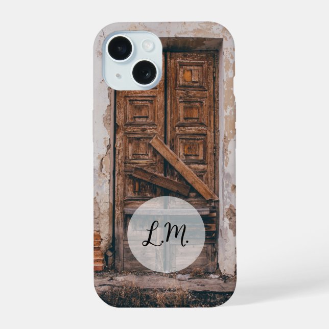 Old Door and Walls Phone Case iPhone 15 Hülle (Rückseite)