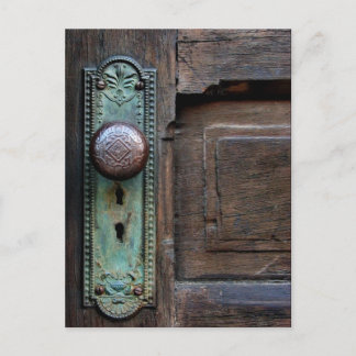 Old Door Knob - Postkarte
