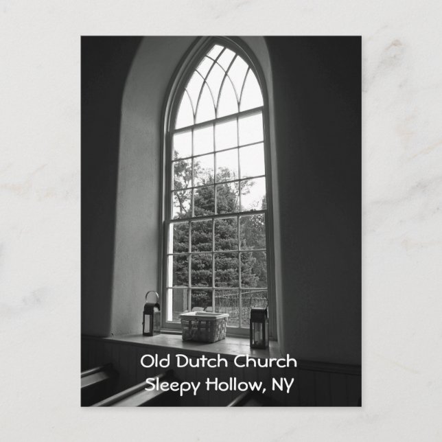 Old Dutch Church in Sleepy Hollow, New York Postkarte (Vorderseite)