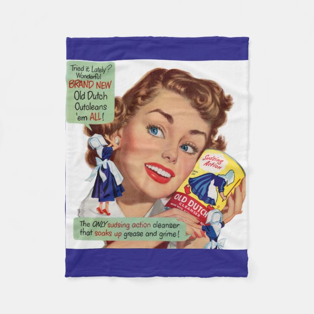 Old Dutch Cleanser Lady Fleecedecke (Vorderseite)