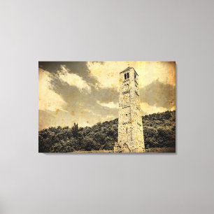 OLD EFFECT PHOTO on on medieval tower canvas print Leinwanddruck