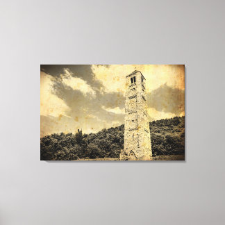 OLD EFFECT PHOTO on on medieval tower canvas print Leinwanddruck