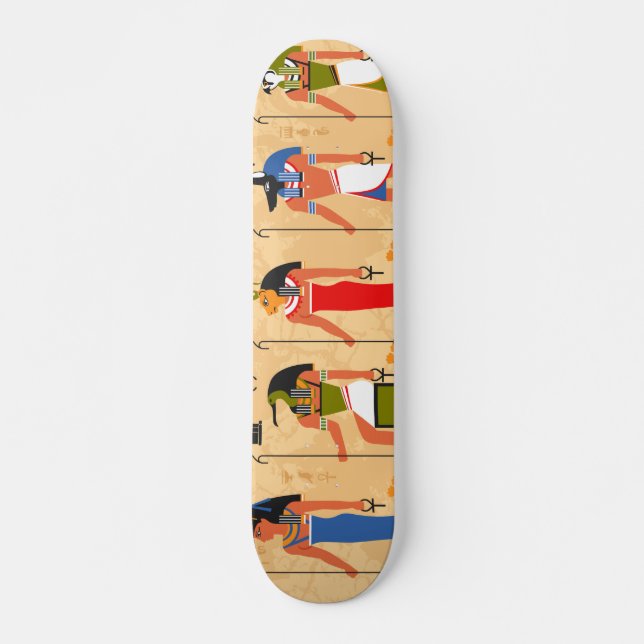 Old Egyptian Pharaoh Draw Skateboard (Vorne)