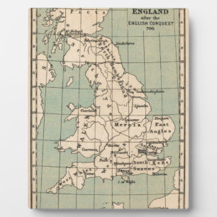 Old England Map Fotoplatte