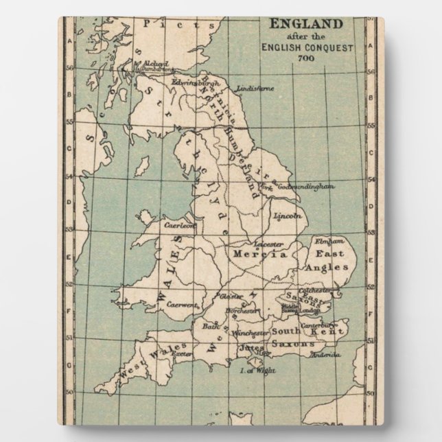 Old England Map Fotoplatte (Vorderseite)