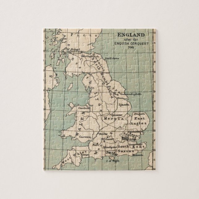Old England Map Puzzle (Vertikal)